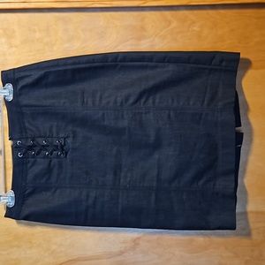 Talbots Denim Skirt Sz2 EUC